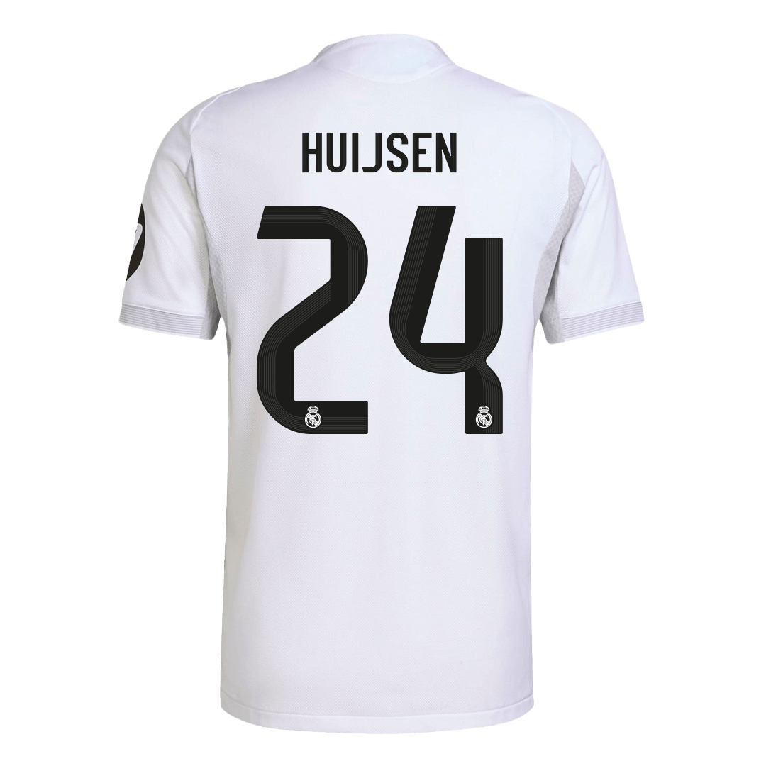 Tricouri Fotbal Real Madrid HUIJSEN #24 Acasă 2025/26 Authentic - Premium