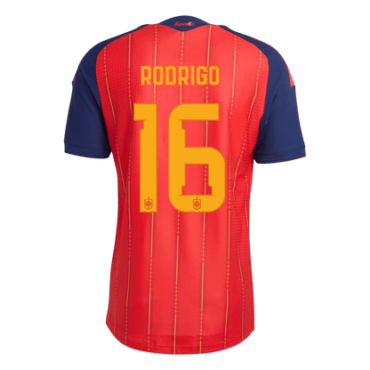 Tricouri Fotbal Spania RODRIGO #16 Acasă Cupa Mondială 2026 Authentic