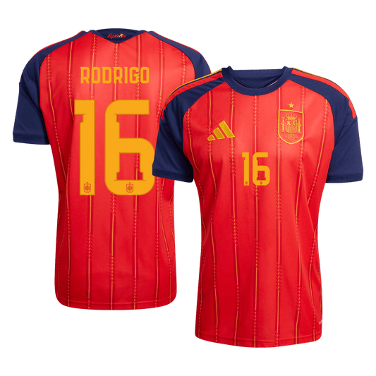 Tricouri Fotbal Spania RODRIGO #16 Acasă Cupa Mondială 2026 - Premium