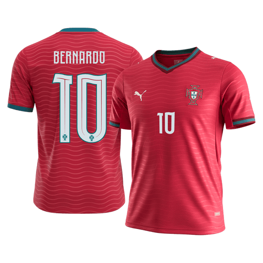 Tricouri Fotbal Portugalia BERNARDO #10 Acasă Cupa Mondială 2026