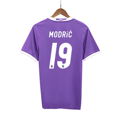 Tricouri Fotbal Vintage Real Madrid MODRIĆ #19 Deplasare 2016/17