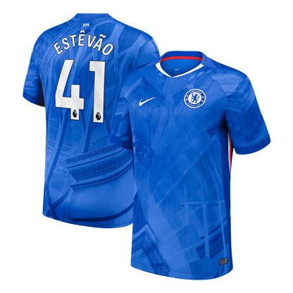 Tricouri Fotbal Chelsea ESTÊVÃO #41 Acasă 2025/26 - Premium