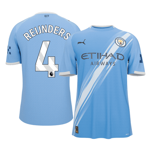 Tricouri Fotbal Manchester City REIJNDERS #4 Acasă 2025/26 - Premium