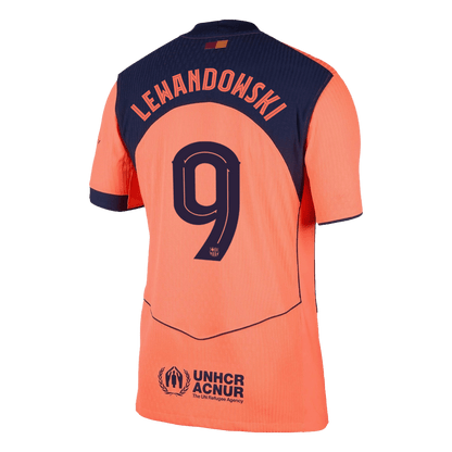 Tricouri Fotbal Barcelona LEWANDOWSKI #9 Treilea 2025/26 Authentic - UCL