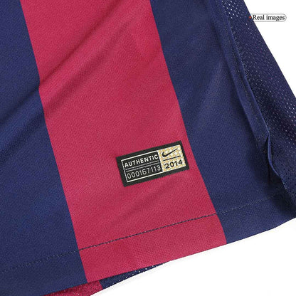 Tricouri Fotbal Vintage Barcelona NEYMAR JR #11 Acasă 2014/15