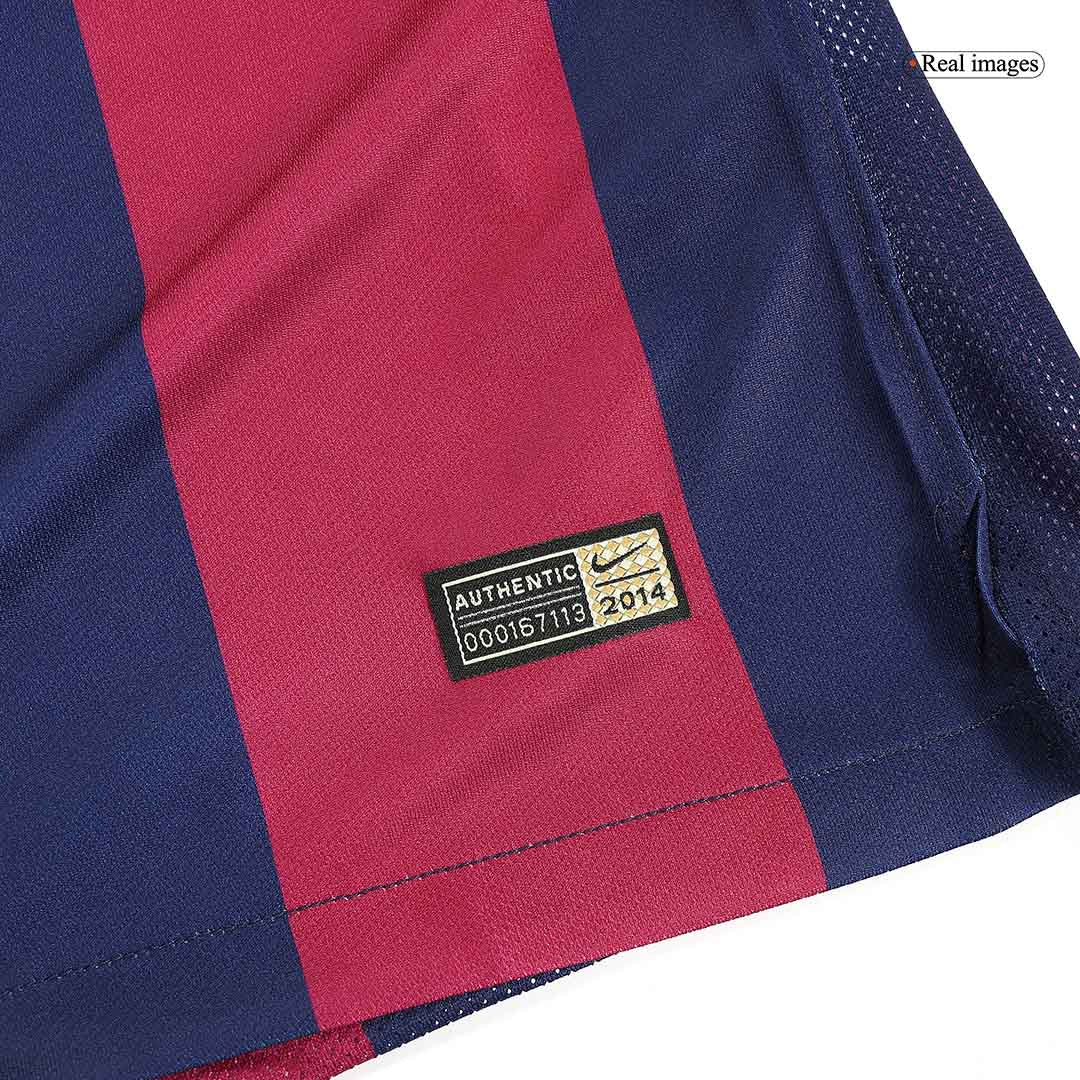 Tricouri Fotbal Vintage Barcelona Acasă 2014/15