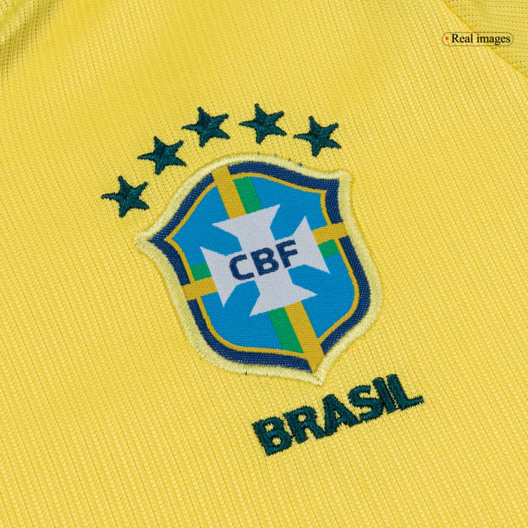 Set Tricouri Fotbal Brazilia Acasă Cupa Mondială 2026 Pentru Copii
