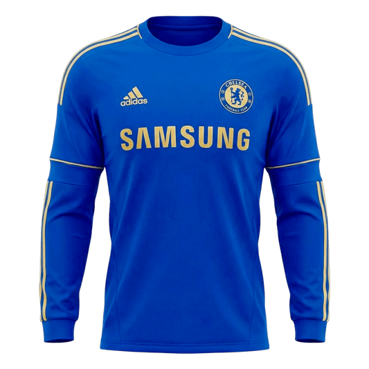 Tricouri Fotbal Vintage Chelsea Acasă 2012/13 Mânecă Lungă