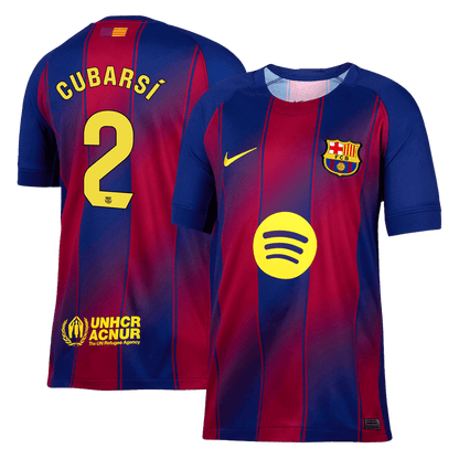 Tricouri Fotbal Barcelona CUBARSÍ #2 Acasă 2025/26 - Premium