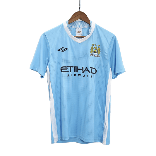 Tricouri Fotbal Vintage Manchester City Acasă 2011/12
