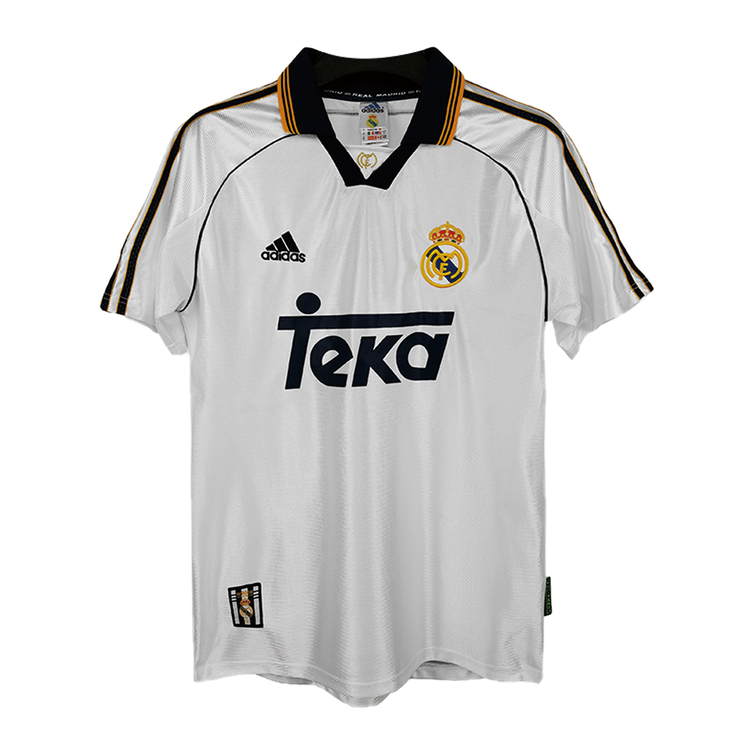Tricouri Fotbal Vintage Real Madrid Acasă 1998/00