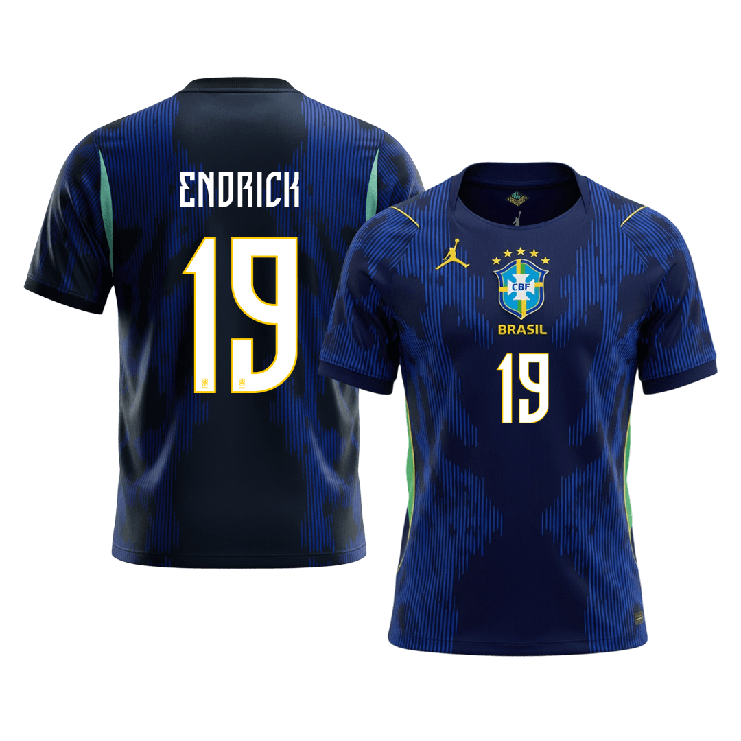Tricouri Fotbal Brazilia ENDRICK #19 Deplasare Cupa Mondială 2026