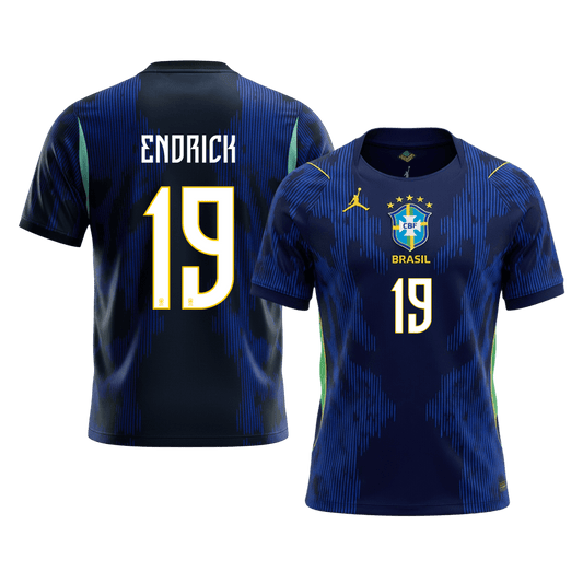 Tricouri Fotbal Brazilia ENDRICK #19 Deplasare Cupa Mondială 2026
