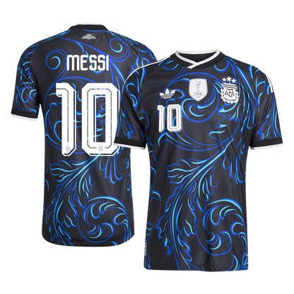 Tricouri Fotbal Argentina MESSI #10 Deplasare Cupa Mondială 2026 Authentic