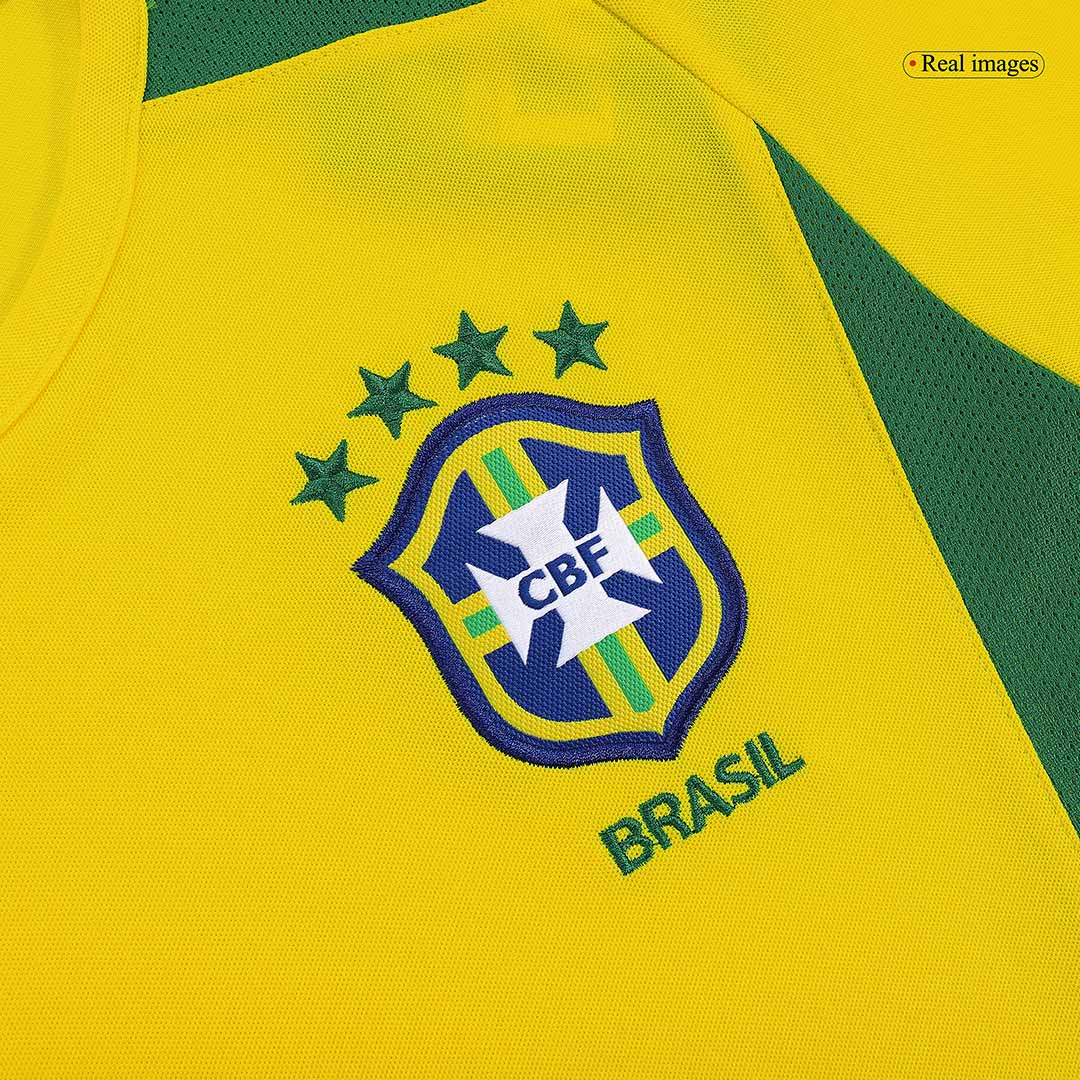 Tricouri Fotbal Vintage Brazilia Acasă 2002/03