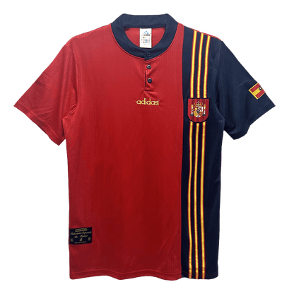 Tricouri Fotbal Vintage Spania Acasă 1996