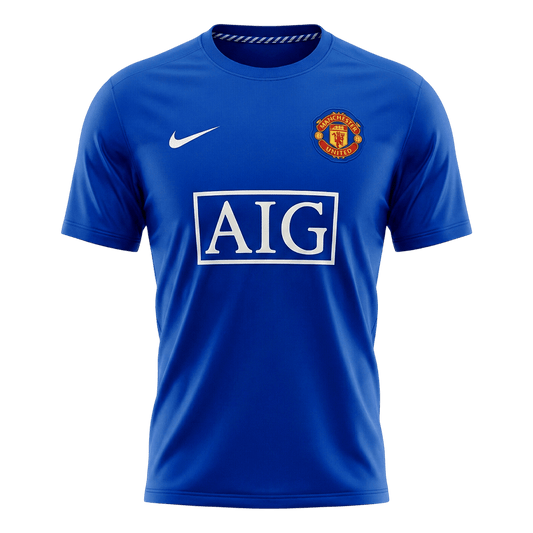 Tricouri Fotbal Vintage Manchester United Treilea 2008/09