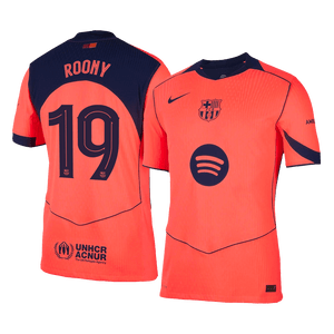 Tricouri Fotbal Barcelona ROONY #19 Treilea 2025/26 Authentic - UCL