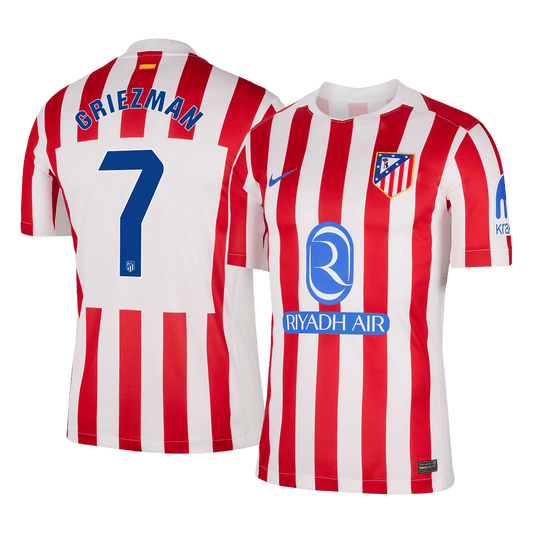 Tricouri Fotbal Atletico Madrid GRIEZMANN 7 Acasă 2025/26 - TricouriFotbaliști Shop
