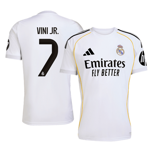 Tricouri Fotbal Real Madrid VINI JR. #7 Acasă 2025/26 - Premium