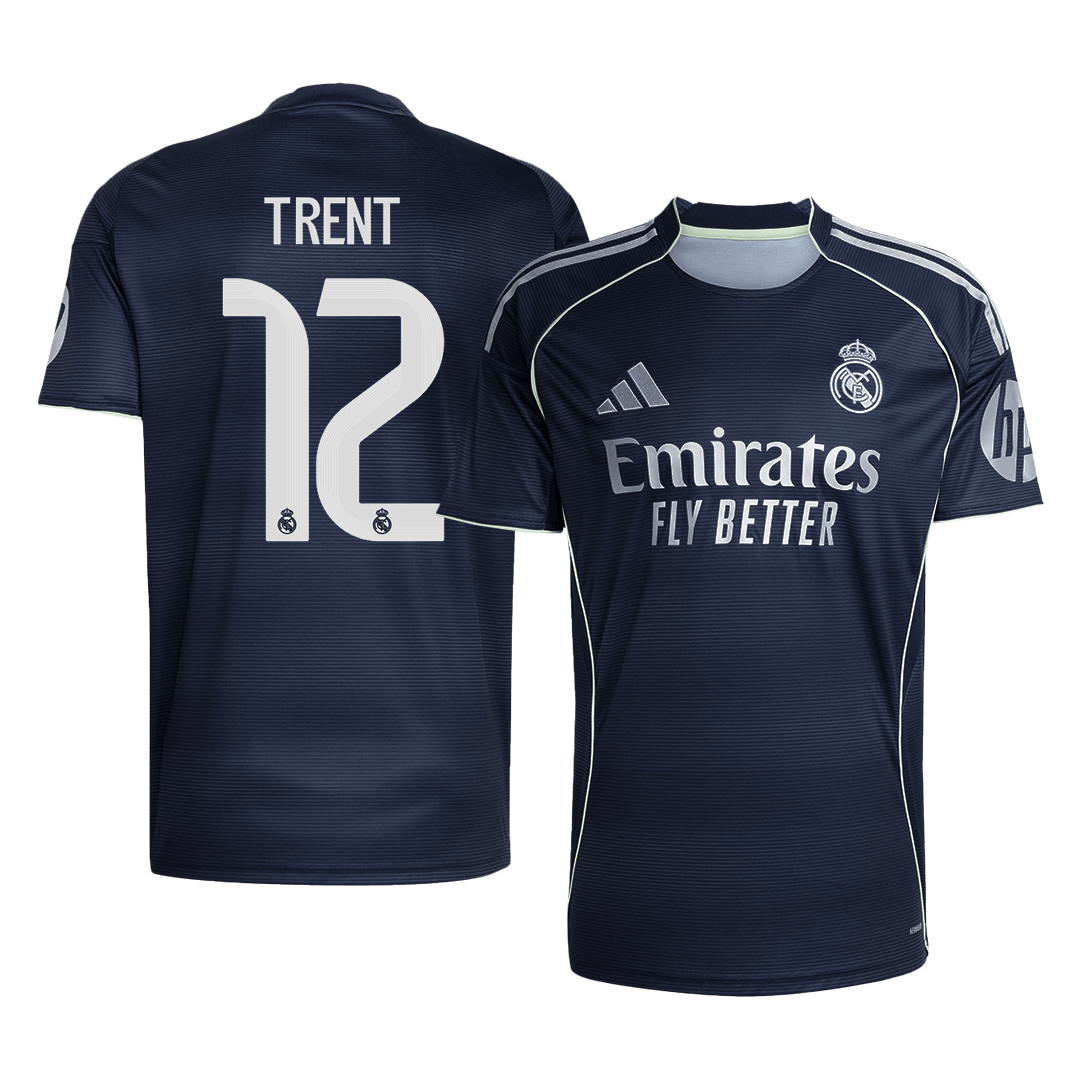 Tricouri Fotbal Real Madrid TRENT #12 Deplasare 2025/26 (mărime mare) - Premium