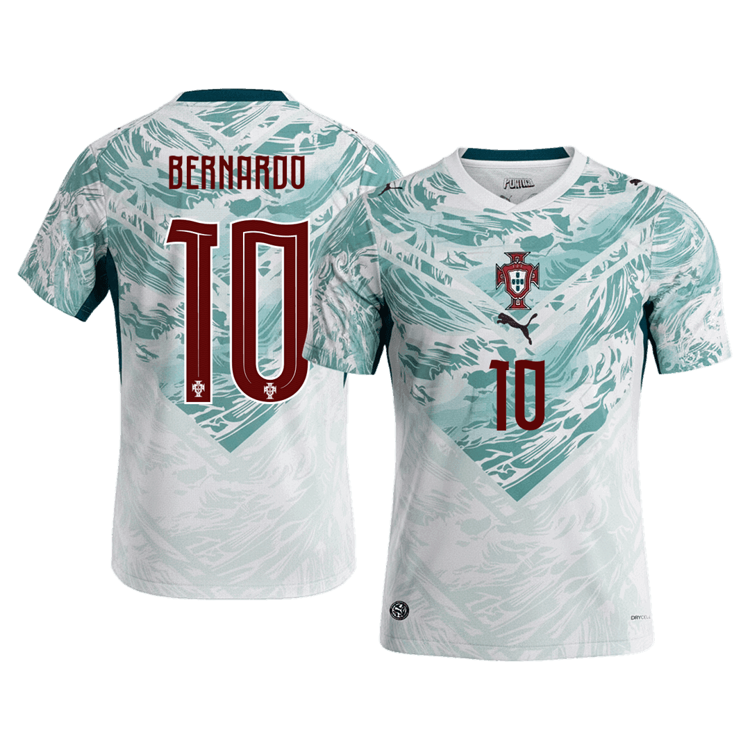 Tricouri Fotbal Portugalia BERNARDO #10 Deplasare Cupa Mondială 2026
