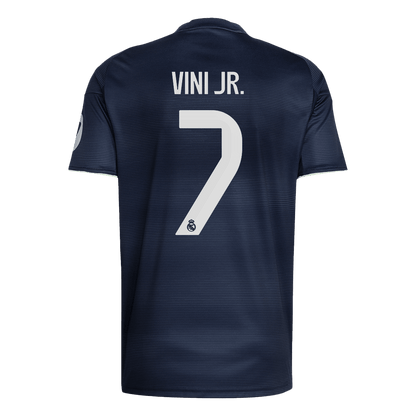 Tricouri Fotbal Real Madrid VINI JR. #7 Deplasare 2025/26 - Premium
