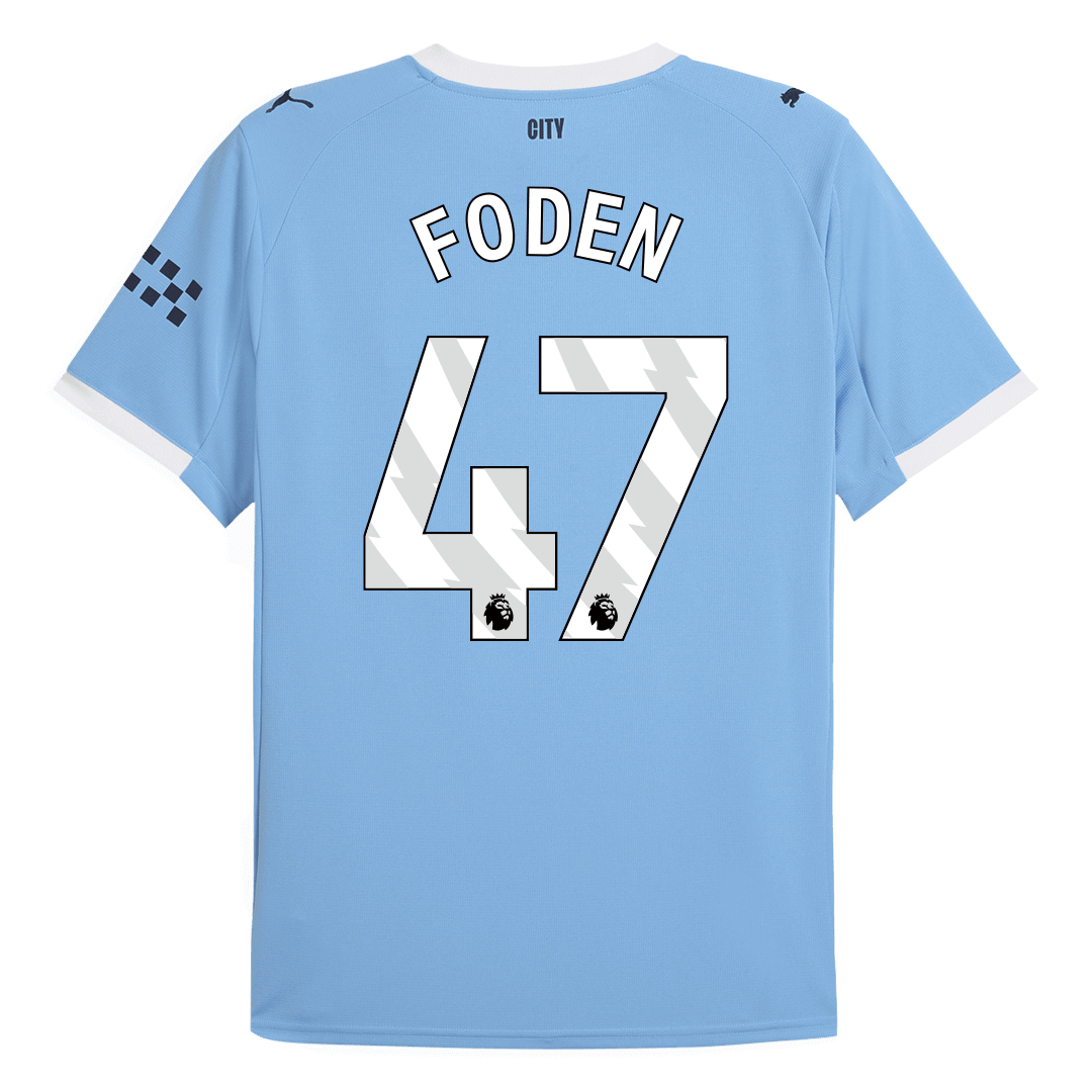 Tricouri Fotbal Manchester City FODEN #47 Acasă 2025/26 - Premium (mărime mare)