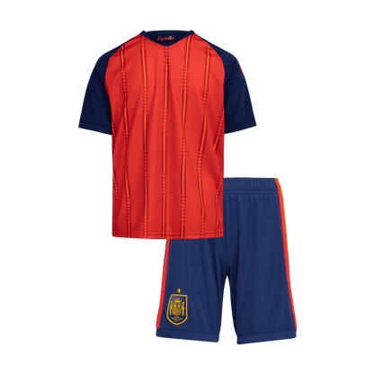 Set Tricouri Fotbal Spania Acasă 2026 Pentru Copii - Premium