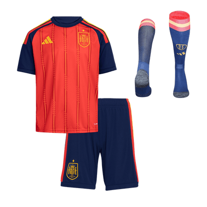 Set Tricouri Fotbal Spania Acasă 2026 Pentru Copii - Premium