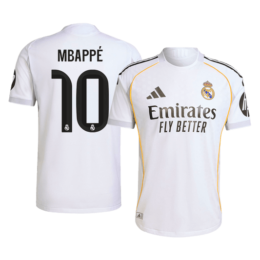 Tricouri Fotbal Real Madrid MBAPPÉ #10 Acasă 2025/26 Authentic - Premium