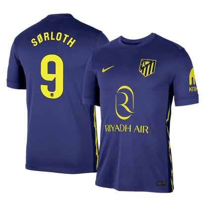 Tricouri Fotbal Atletico Madrid SØRLOTH #9 Deplasare 2025/26