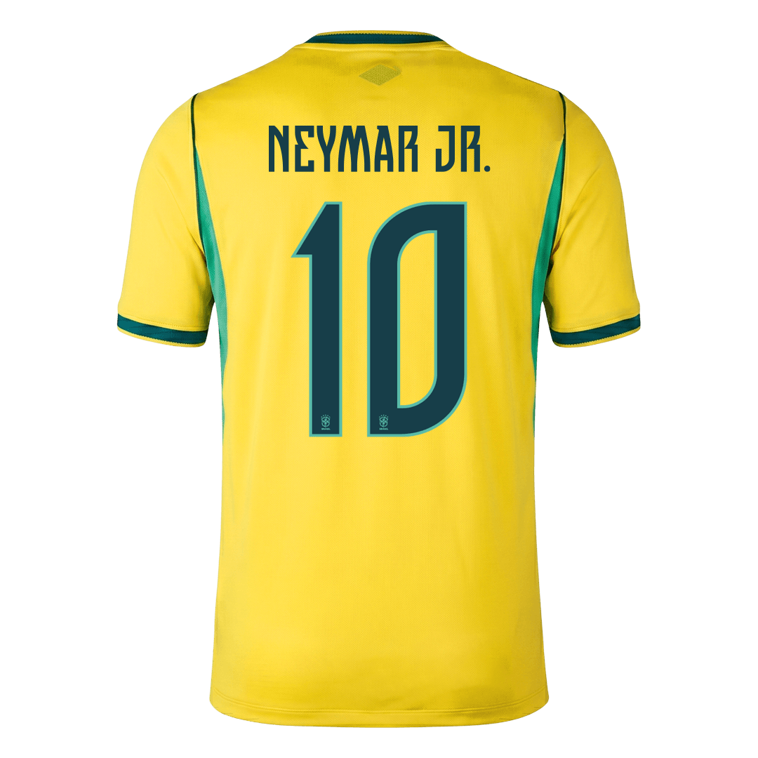 Tricouri Fotbal Brazilia NEYMAR JR. #10 Acasă Cupa Mondială 2026 - Premium