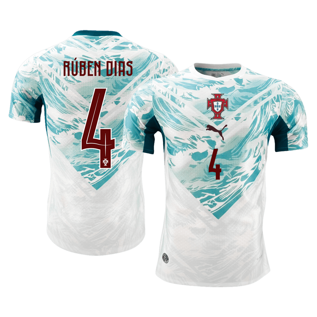 Tricouri Fotbal Portugalia RÚBEN DIAS #4 Deplasare Cupa Mondială 2026 Authentic