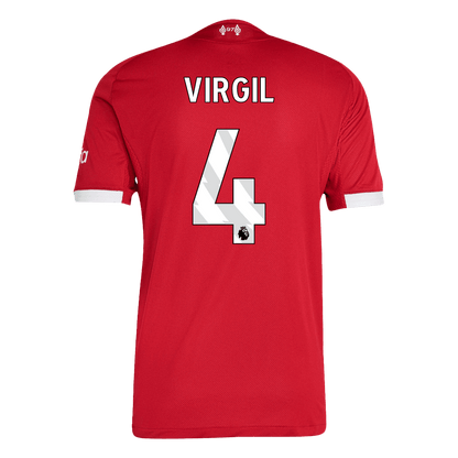Tricouri Fotbal Liverpool VIRGIL #4 Acasă 2025/26 Authentic