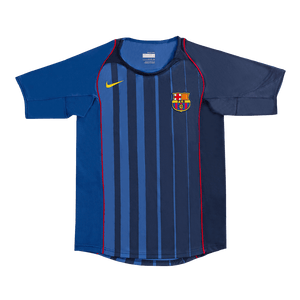 Tricouri Fotbal Vintage Barcelona Deplasare 2004/05