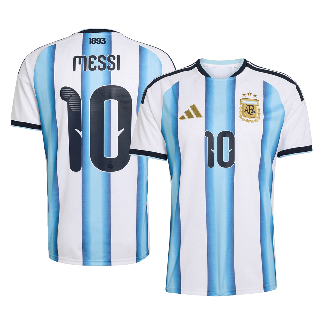 Tricouri Fotbal Argentina MESSI #10 Acasă Cupa Mondială 2026 - Premium