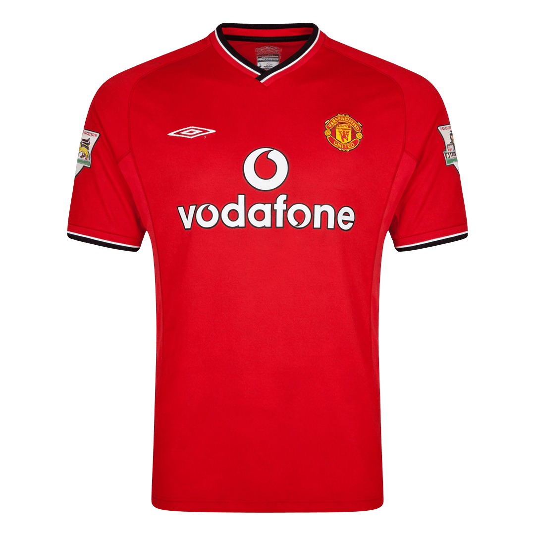 Tricouri Fotbal Vintage Manchester United Acasă 2000/02