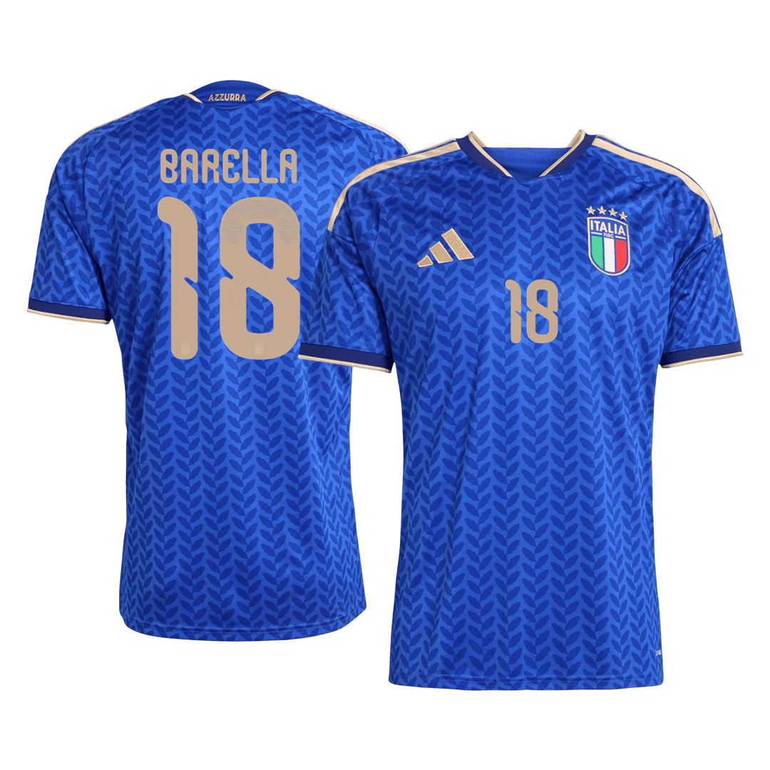 Tricouri Fotbal Italia BARELLA #18 Acasă Cupa Mondială 2026 - Premium