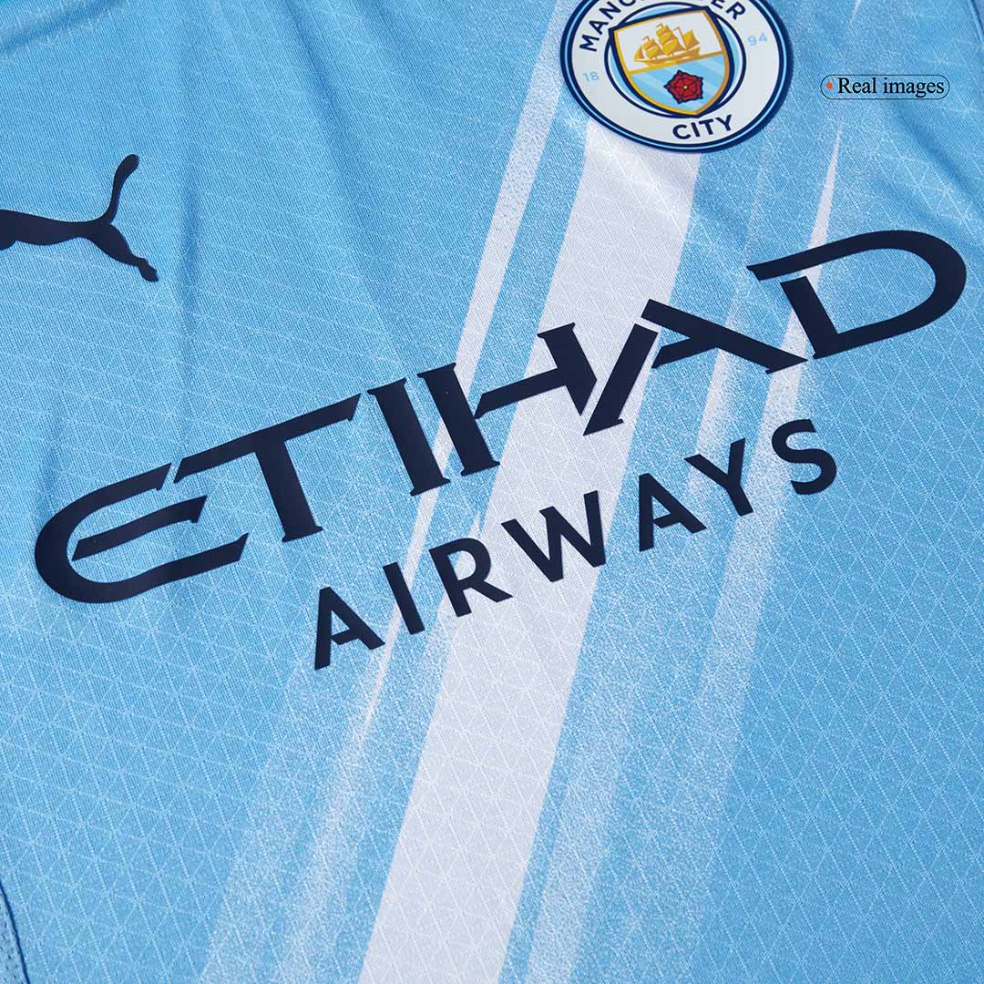 Tricouri Fotbal Manchester City DE BRUYNE #17 Acasă 2025/26 Authentic