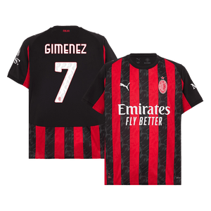 Tricouri Fotbal AC Milan GIMENEZ #7 Acasă 2025/26 (mărime mare) - Premium