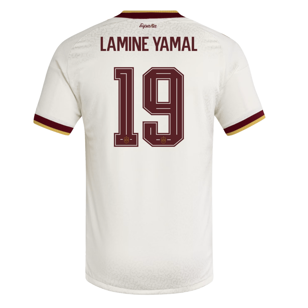 Tricouri Fotbal Spania LAMINE YAMAL #19 Deplasare Cupa Mondială 2026 Authentic
