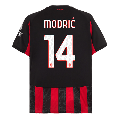 Tricouri Fotbal AC Milan MODRIĆ #14 Acasă 2025/26 - Premium