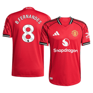 Tricouri Fotbal Manchester United B.FERNANDES #8 Acasă 2025/26 Authentic