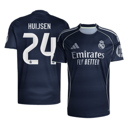 Tricouri Fotbal Real Madrid HUIJSEN #24 Deplasare 2025/26 (mărime mare) - Premium