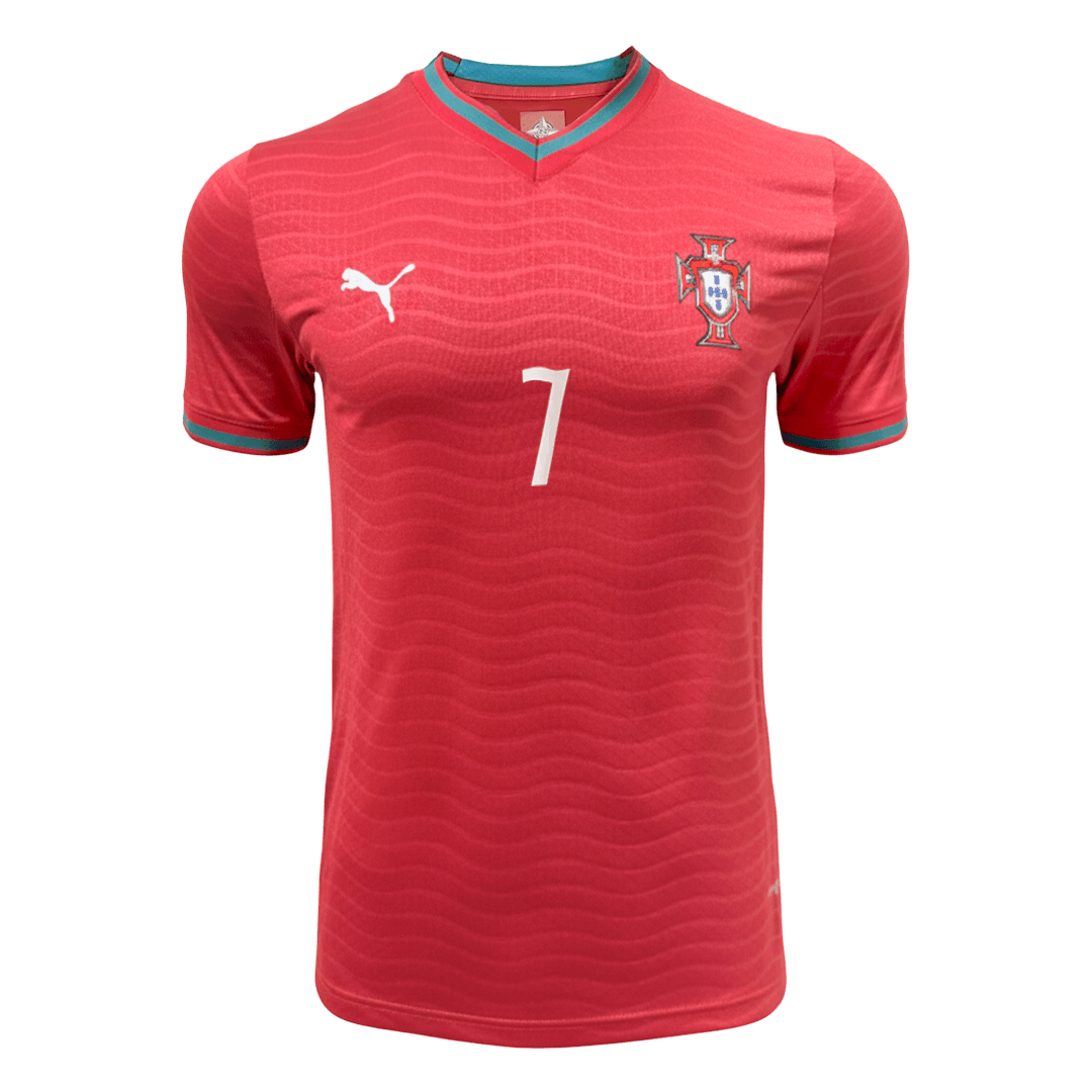 Tricouri Fotbal Portugalia RONALDO #7 Acasă Cupa Mondială 2026 Authentic