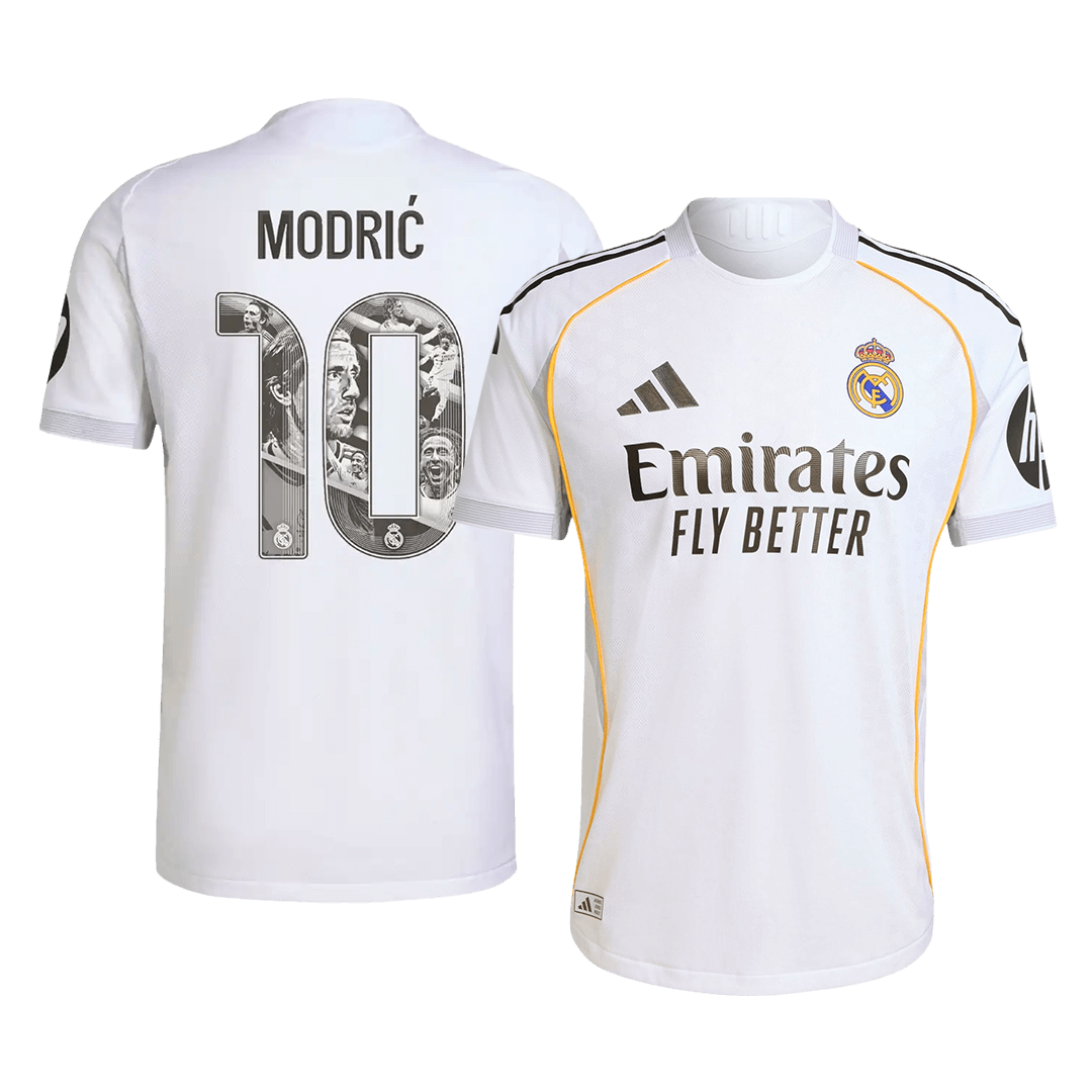 Tricouri Fotbal Real Madrid MODRIĆ Special #10 Acasă 2025/26 Authentic - Premium