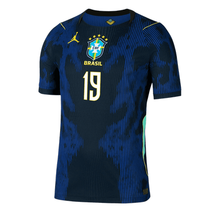 Tricouri Fotbal Brazilia ENDRICK #19 Deplasare Cupa Mondială 2026 Authentic