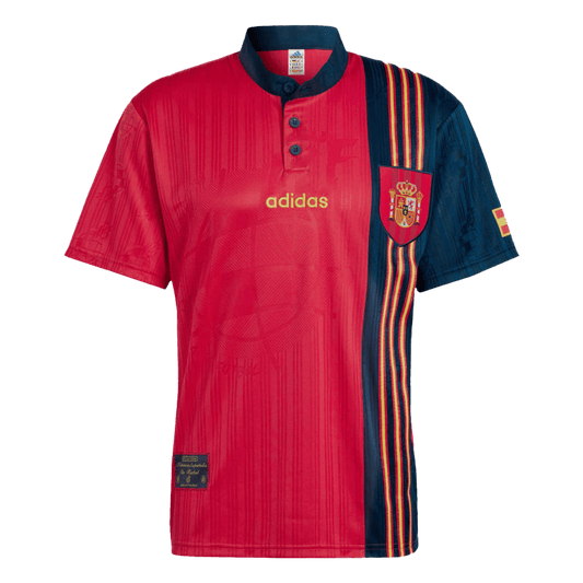 Tricouri Fotbal Vintage Spania Acasă 1996