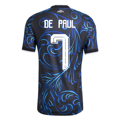 Tricouri Fotbal Argentina DE PAUL #7 Deplasare Cupa Mondială 2026 Authentic